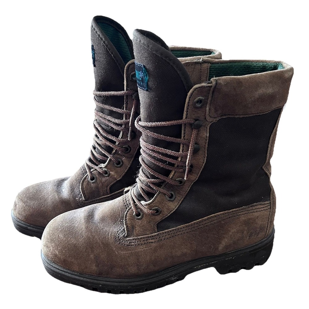 Wolverine Mens Brown Leather Waterproof Gore Tex Work Boots 7.5